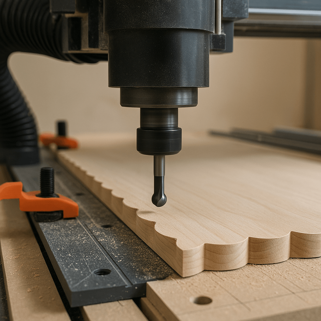 How to Create Scalloped Board Edges with a CNC Router? – MISHI CNC