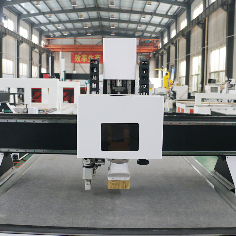 Single head cnc router with oscillating knife for wood Fabric leather paper rubber cutting