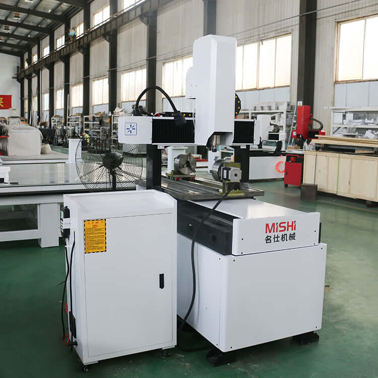 4 Axis Mini CNC Router with Rotary Axis for 2D & 3D Carving – MISHI CNC