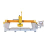 Precision 5-axis bridge saw machine for cutting stone kitchen countertops, integrates CNC router tools for versatile stone processing.