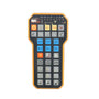 Control handle with multiple function buttons for XYZ axis control, featuring a bright display and durable design.